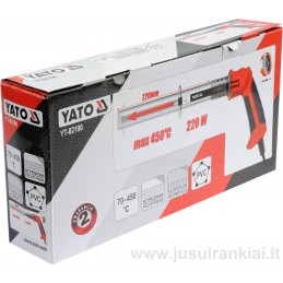 Termopeilis putų plastui 220W YATO YT-82190