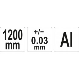 Kampainis 1200mm. aliuminis, gipso kartono plokštėms, T formos YATO YT-70855