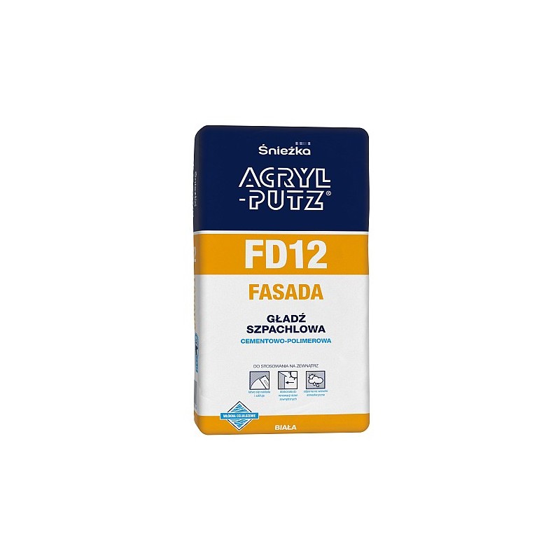Glaistas-tinkas 5kg. AKRYL-PUTZ FASADA FD12, SNIEZKA