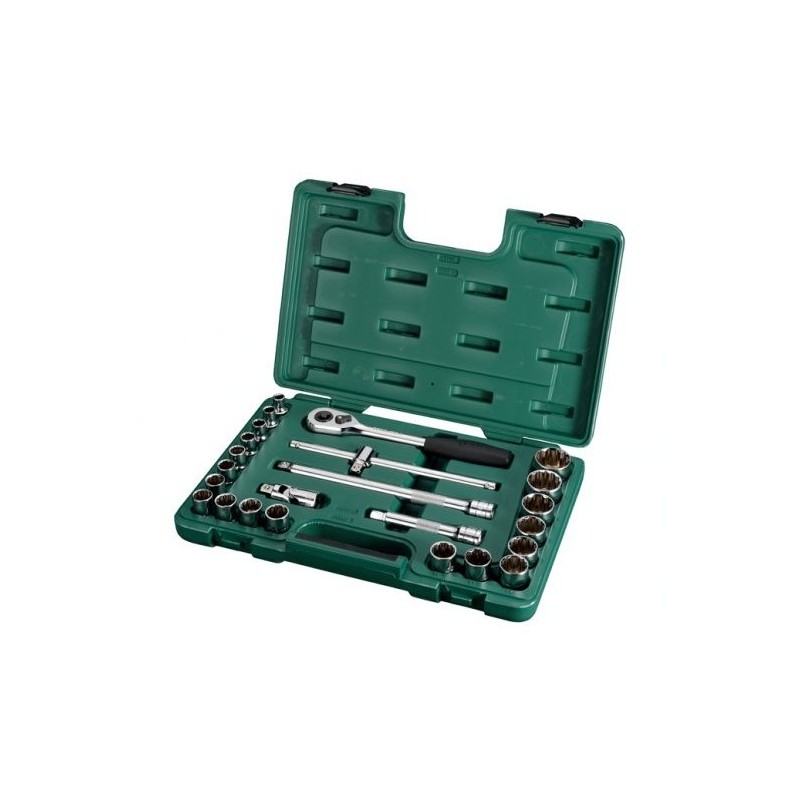 1/2" Galvučių 12-kampių rinkinys 24vnt. S09060