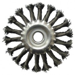 Šepetys vielinis disko tipo, susuktas, 150x22.2mm