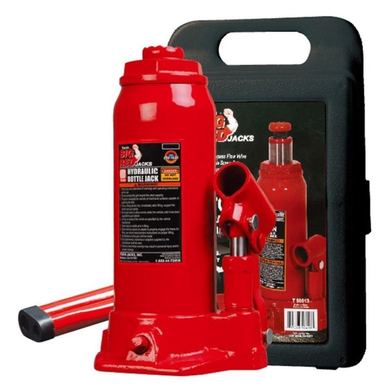 Hidraulinis domkratas 5T. Hmin/max-207/402mm. su plastikine dėže TH90504S