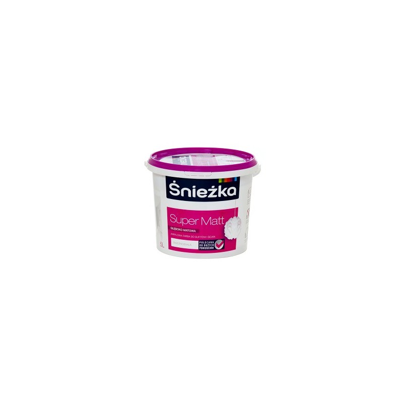 Emulsija 5ltr. balta, SUPER-MATT, SNIEŽKA