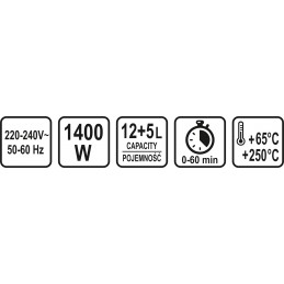 Halogeninė konvekcinė orkaite 17ltr. 1400W LUND Y-67901