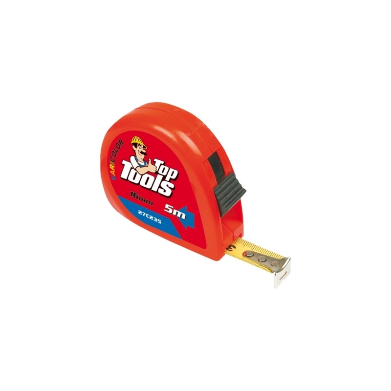 Ruletė10m.x25mm. plieninė su fiksatoriumio TOP TOOLS 27C239