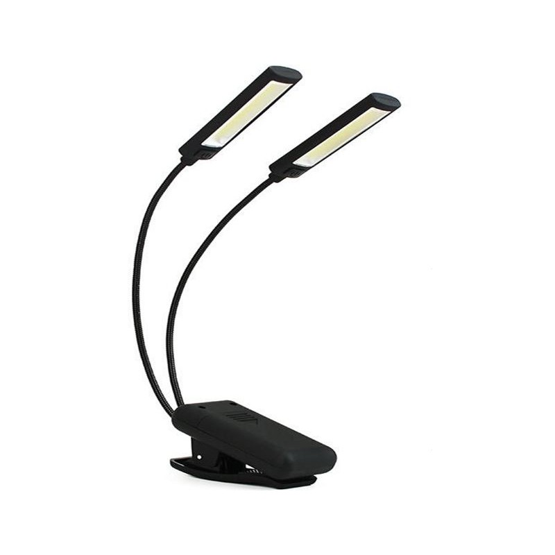 Šviesos diodų šviestuvas su prisegtuku 6W. COB LED, USB