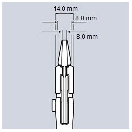 Santechninės replės-raktas 250mm. su fiksavimu KNIPEX