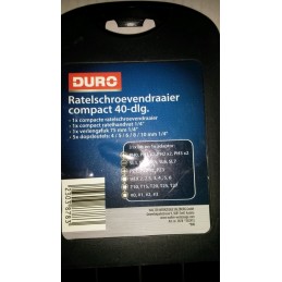 Įrankių rinkinys 6,3mm. (1/4"), 40vnt. DURO SK3878