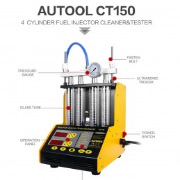 Degalų įpurškimo testeris ir purkštukų valymo įrenginys AUTOTOOL CL150