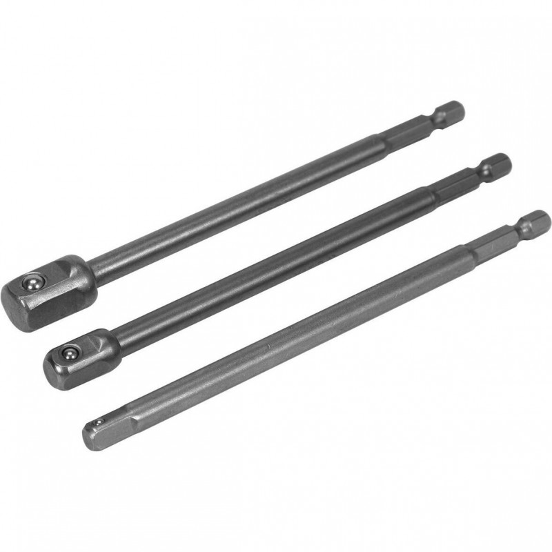 Prailgintu adapterių 1/4"+3/8"+1/2" suktuvui rinkinys 3vnt. YATO YT-04628