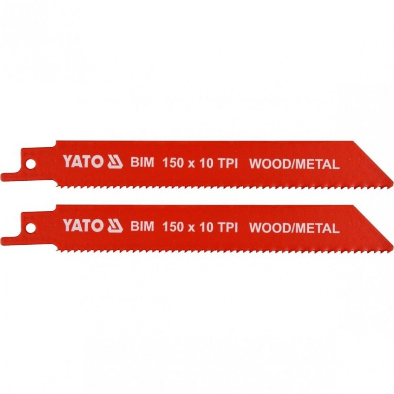 Pjūklas 150mm. 10TPI siaurapjūkliui/tiesiniam pjūklui 2vnt. YATO YT-33930