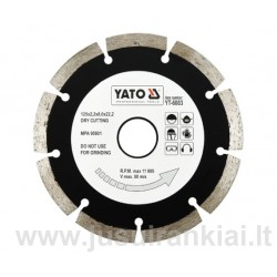 Diskas 125mm. deimantinis sausam pjovimui YATO 6003