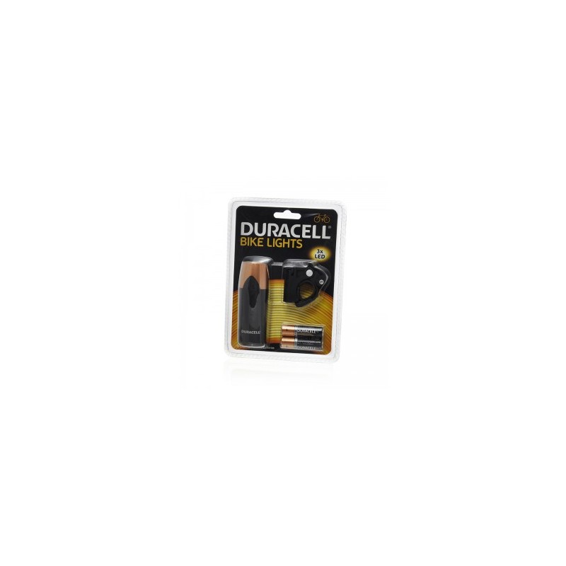 Priekinė dviračio lempa 3led 2xAA 9,8x3,5x3,5cm DURACELL