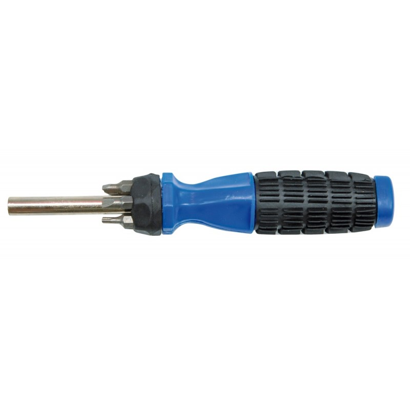 Atsuktuvas gumine rankena su 6vnt. antgaliais (+,-,TORX) VOREL Y-65041