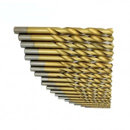 Grąžtų rinkinys HSS-Titan 1-10mm. 19vnt. metalui, medžiui EW0019