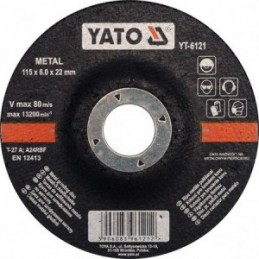 Diskas metalo šlifavimui 115x6,0x22mm. YATO YT-6121