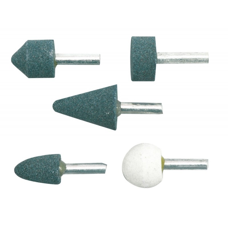 Šlifavimo antgalių rinkinys 5vnt. 6mm. keramikiniai VOREL Y-25400