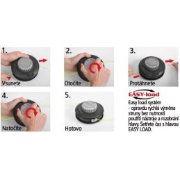 HECHT 000130 EASY-LOAD trimerio pjovimo galva M10x1,25