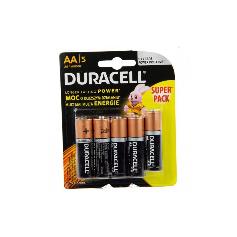 Elementas DURACELL DURALOCK BASIC LR6 AA 5vnt.