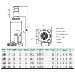 Hidraulinis domkratas 3T Hmin/max-188/363mm.