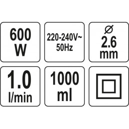 Pulverizatorius elektrinis 600W YATO YT-82553