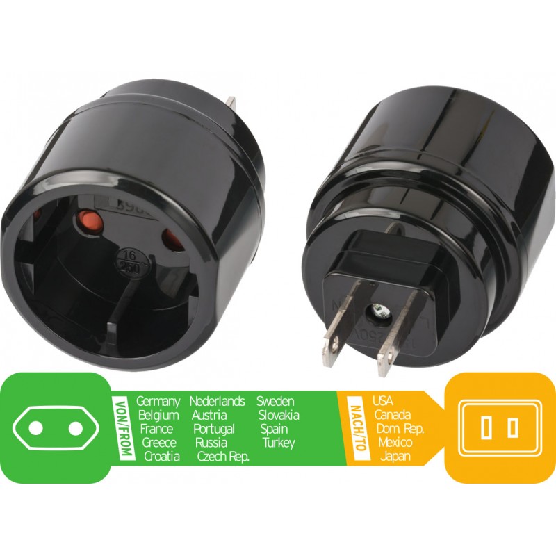 Adapteris kelioninis - EURO JAV/Japonija BRENNENSTUHL