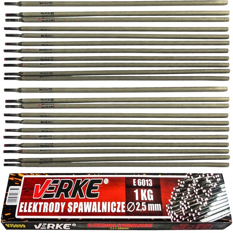 Elektrodai suvirinimui 2,5x300mm. 1 kg. VERKE
