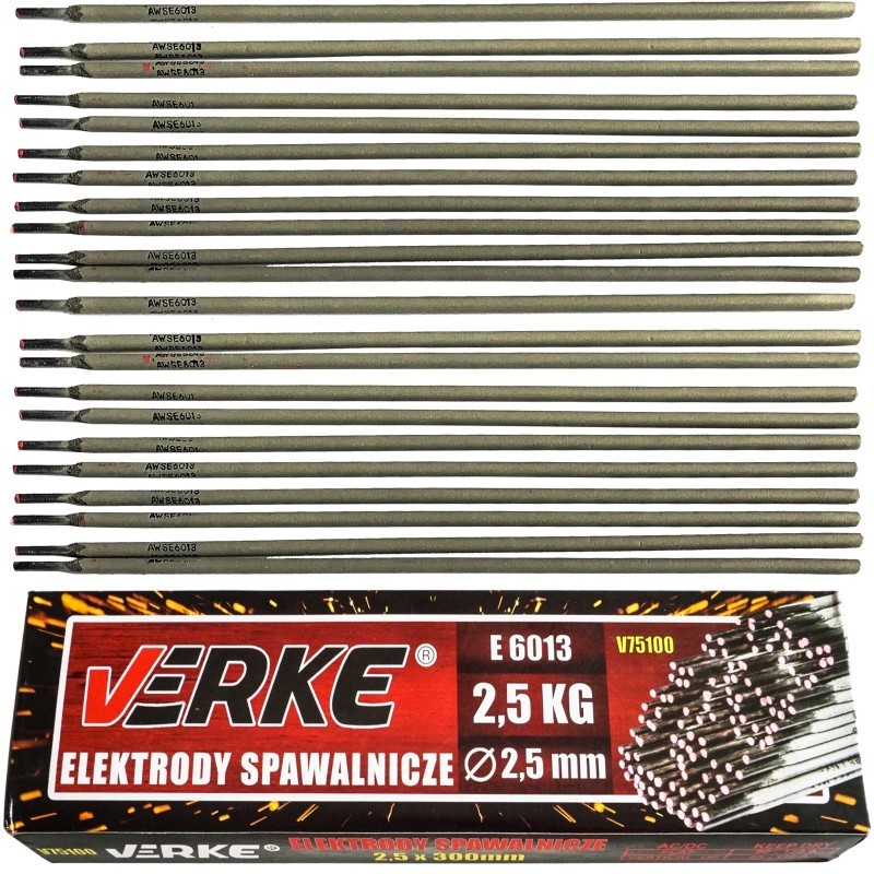 Elektrodai suvirinimui 2,5x300mm. 2,5 kg. VERKE