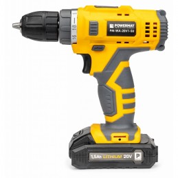 Suktuvas/ gręžtuvas 20V 1,5Ah akumuliatorinis + 92vnt. rinkinys PM-WA-20V1-SU
