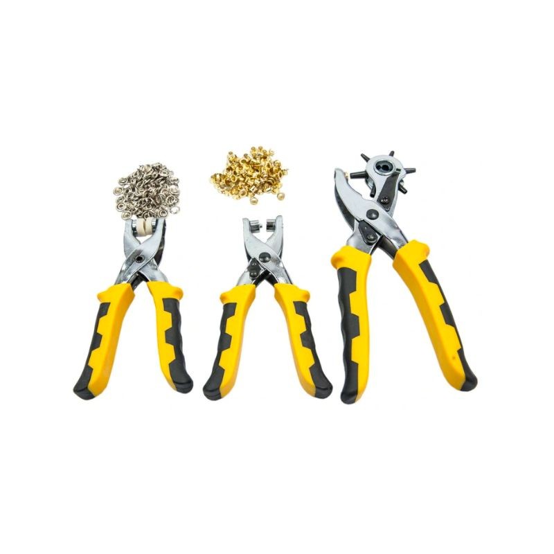 Replių rinkinys skylėms išmušti ir kniedyti KD10552