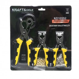 Replių rinkinys skylėms išmušti ir kniedyti KD10552