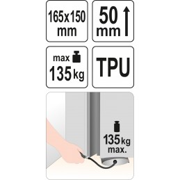 Pagalvė 165x150mm. durų atidarymui, pripučiama YATO YT-67381