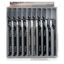 Pjūklelių medžiui 10vnt. rinkinys siaurapjūkliui KD10336