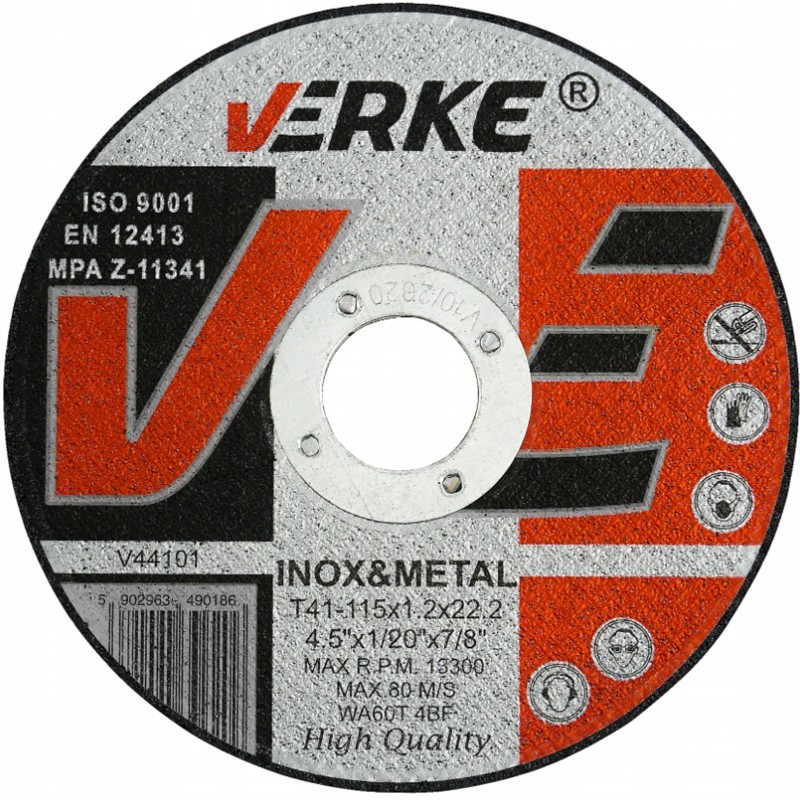 Diskas metalui 115x1,2x22,2mm. V44101