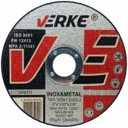 Diskas metalui 125x1,2x22,2mm. V44111