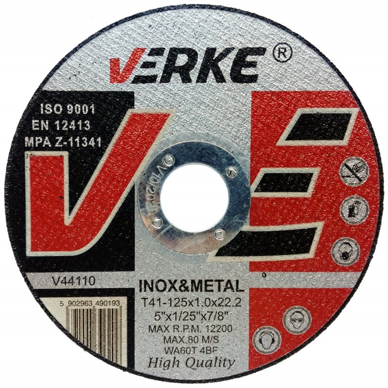 Diskas metalui 125x1,0x22,2mm. V44110