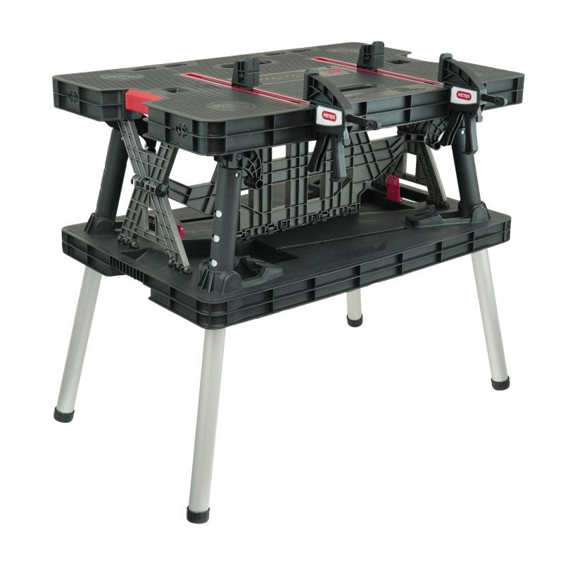 Darbo stalas 755x910x550mm. sulankstomas su spaustuvais N120