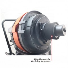 Dulkių siurblys 3kW. 18Kpa. 80l. WORCRAFT