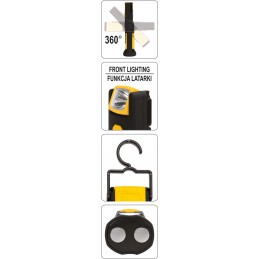 Lempa COB LED 3+1W, 220+70lm su magnetu VOREL Y-82733