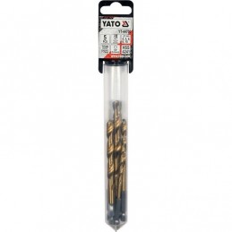 Grąžtų rinkinys 4-10mm. 5vnt. HSS 1/4" YT-447700