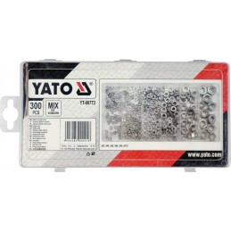Veržlių rinkinys 170vnt. M3, M4, M5, M6, M8 YATO YT-06772