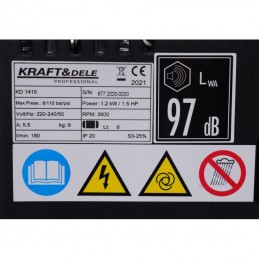 Kompresorius 6ltr. 180ltr/min. betepalinis KD1415
