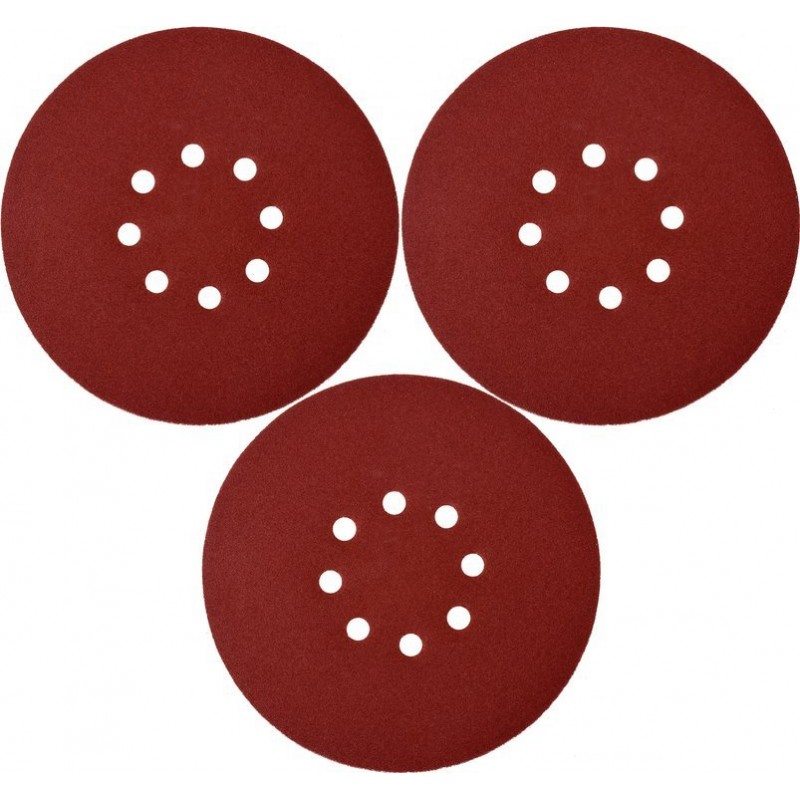 Šlifavimo popierius Ø180mm. 3vnt. apvalus P180 velcro su skylėmis YATO YT-83466