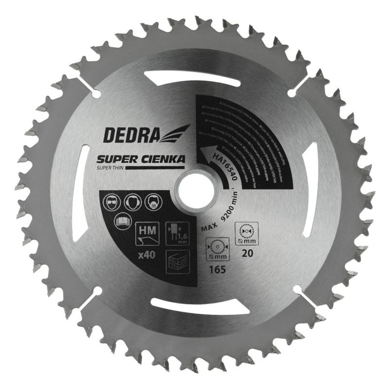 Pjovimo diskas Ø184x16x1,1x1,6mm. 24z itin plonas, medienai HA18524E