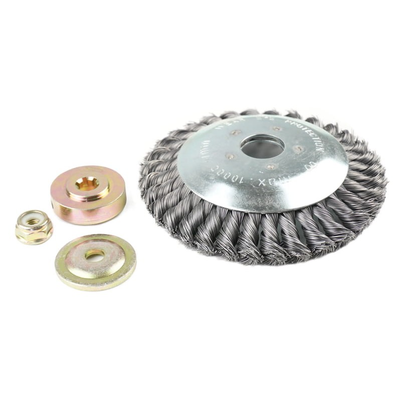 Trimerio diskas 150/25,4mm. plieninės vielos su tvirtinimo veržlėmis CZKOS0358