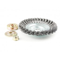Trimerio diskas 150/25,4mm. plieninės vielos su tvirtinimo veržlėmis CZKOS0358