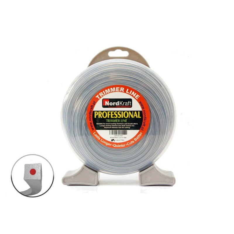 Pjovimo valas Ø2,4mm/78m. kvadratinė sustiprintas trimeriui CZKOS0307