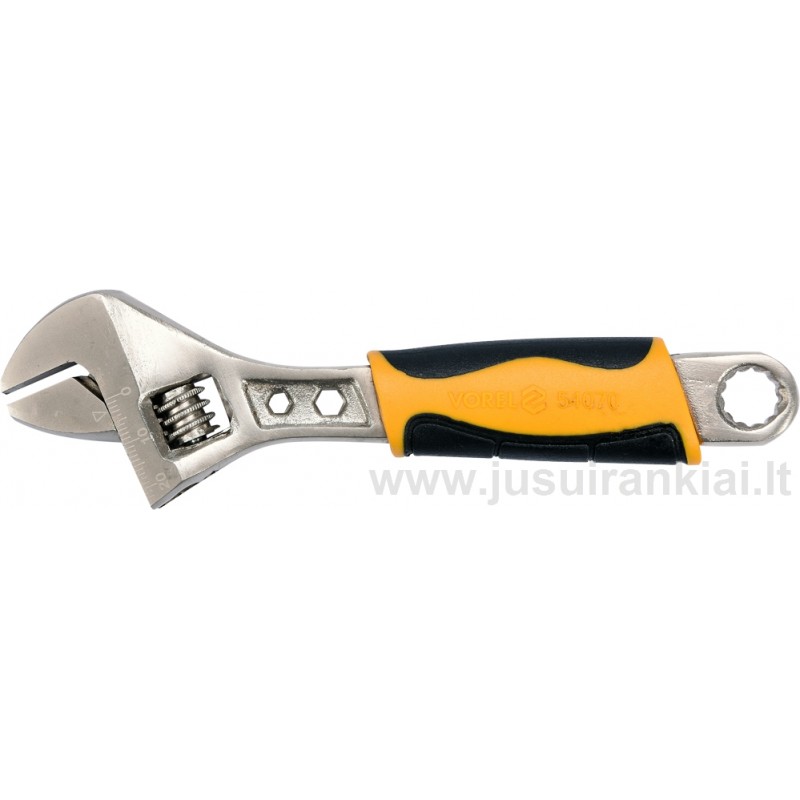 Raktas 150mm. suvedamas su plastikine, gumuota rankena VOREL 54070