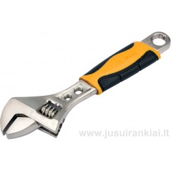 Raktas 150mm. suvedamas su plastikine, gumuota rankena VOREL 54070