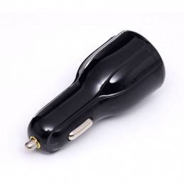 Įkroviklis automobilinis 12V/24V, 1USB/3,1A + 1USB greitas įkrovimas KD1235